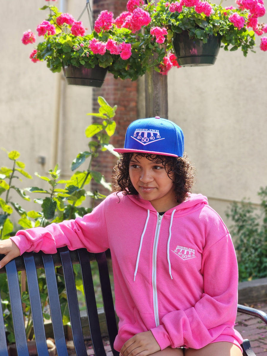 Logo Full Zip Hoodie (Taffy Pink)