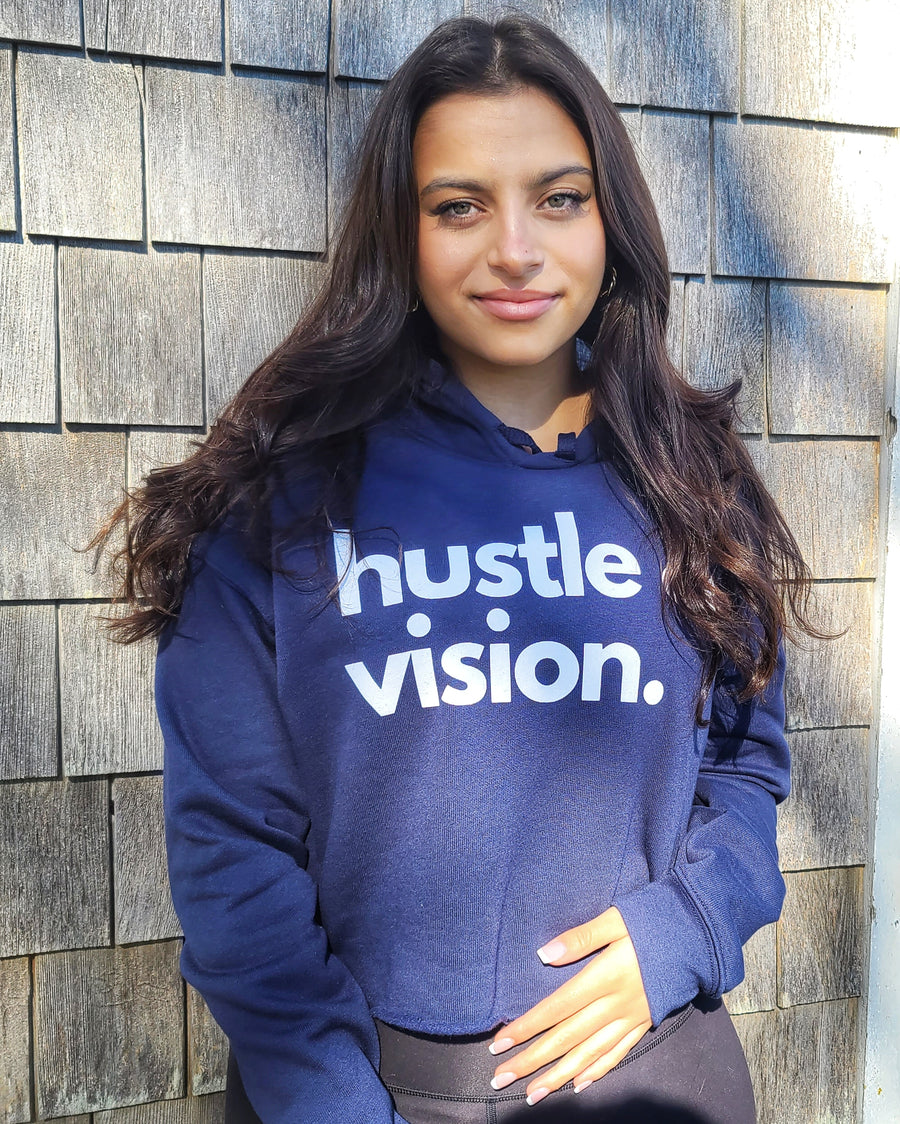 Hustle & Vision Crop Top (Navy)